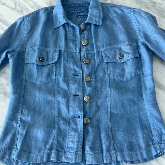 Jacket 100 % linen NWOT - Picture 5 of 16